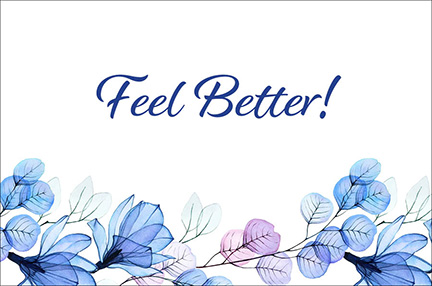 Feel Better! (Blue Flower)